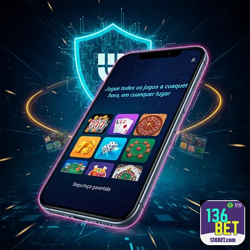 Imagem ilustrativa do app da 136bet, destacando recursos e interface do site 136bet para apostas online.