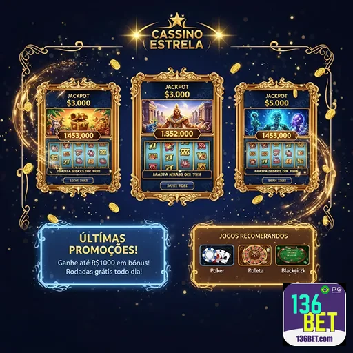 Imagem promocional do 136bet, destaque do site de apostas esportivas e jogos de azar online.